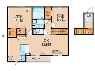 ベルアローラの物件間取画像